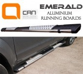 Пороги боковые алюминиевые "Emerald" для Land Rover Freelander II 2007+ - Боковые пороги