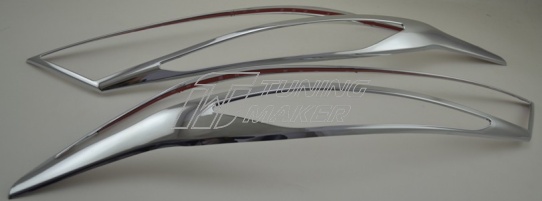 Хром накладка на передние фары для Kia Sorento 2015+ - Накладки