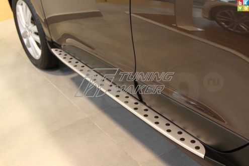 Штатные боковые пороги OEM для Nissan Qashqai 2007-2012 - Боковые пороги