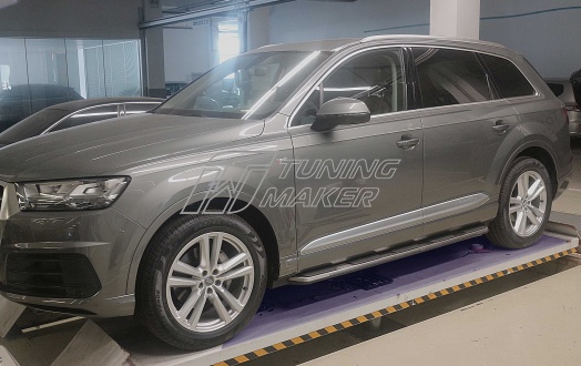 Боковые пороги OEM STYLE для Audi Q7 2015+ - Боковые пороги