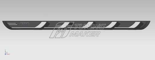 Боковые пороги OEM для Audi Q7 2015+ - Боковые пороги