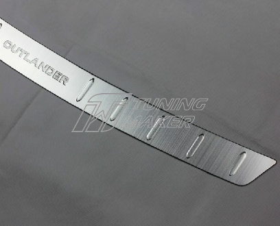 Хром накладка на задний бампер для Mitsubishi Outlander - Накладки