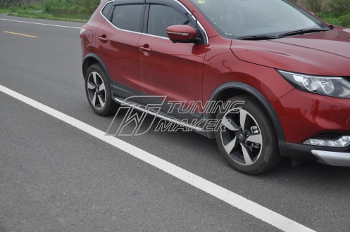 Боковые пороги OEM для Nissan Qashqai 2013+ - Боковые пороги