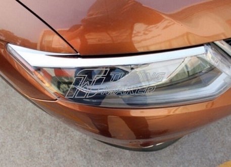 Накладки на передние фары Nissan X-Trail T32 - Накладки