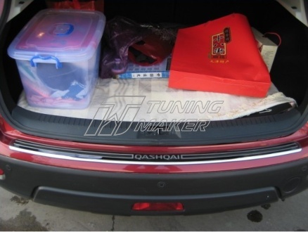 Хром накладка на задний бампер для Nissan Qashqai - Накладки