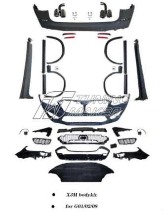 BMW X3 G01-02-08 2017-2024 Обвес X3M
