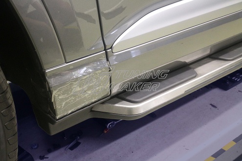 Боковые пороги OEM STYLE для Audi Q7 2015+ - Боковые пороги