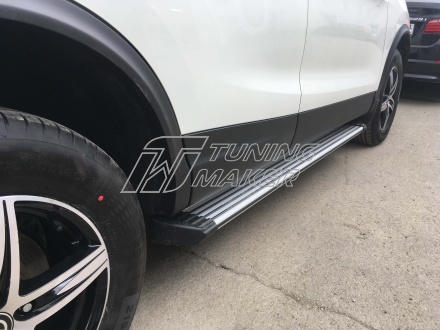 Боковые подножки OEM для Nissan Qashqai 2013+ - Боковые пороги