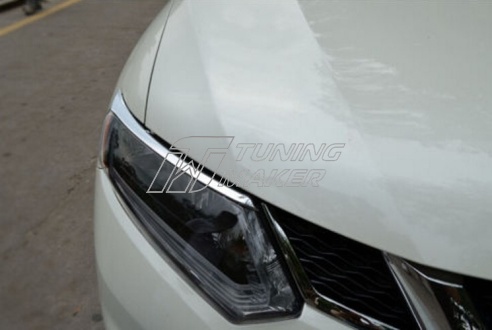 Накладки на передние фары Nissan X-Trail T32 - Накладки