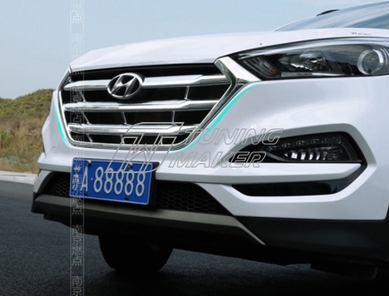 Накладка на решетку радиатора Hyundai Tucson - Накладки