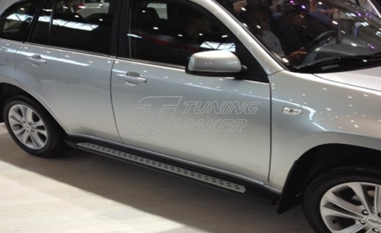 Штатные боковые пороги OEM для Chery Tiggo 2005+, 2012+ - Боковые пороги