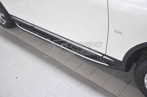 Штатные боковые пороги OEM для Infiniti QX 50 2015+ - Боковые пороги