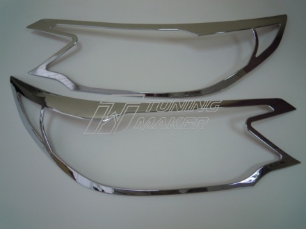 Хром накладка на передние фары для Honda CRV - Накладки