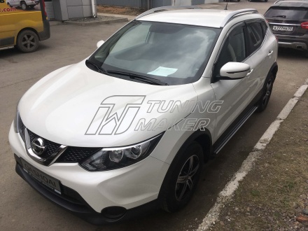 Боковые подножки OEM для Nissan Qashqai 2013+ - Боковые пороги