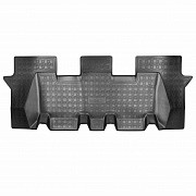 Ковры в салон для Hyundai Santa Fe 2018 3 ряд Чёрные - Коврики в салон