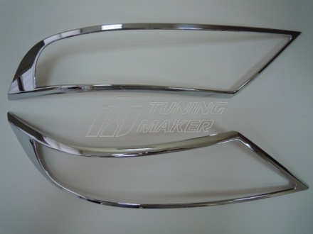 Хром накладка на передние фары для Kia Sorento - Накладки
