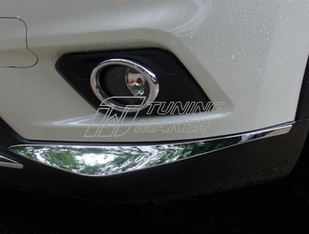 Молдинги переднего бампера Nissan X-Trail T32 - Накладки