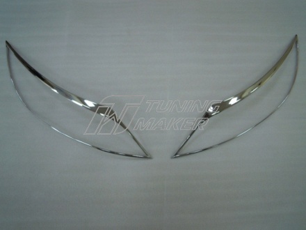 Хром накладки на передние фары для Kia Sportage - Накладки