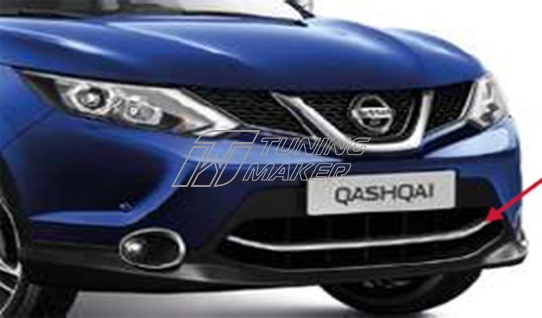 Хром накладка на решетку для Nissan Qashqai - Накладки