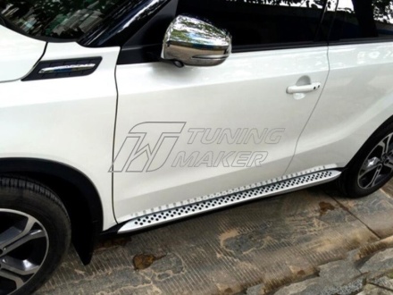 Штатные боковые пороги OEM Suzuki Vitara 2015+ - Боковые пороги